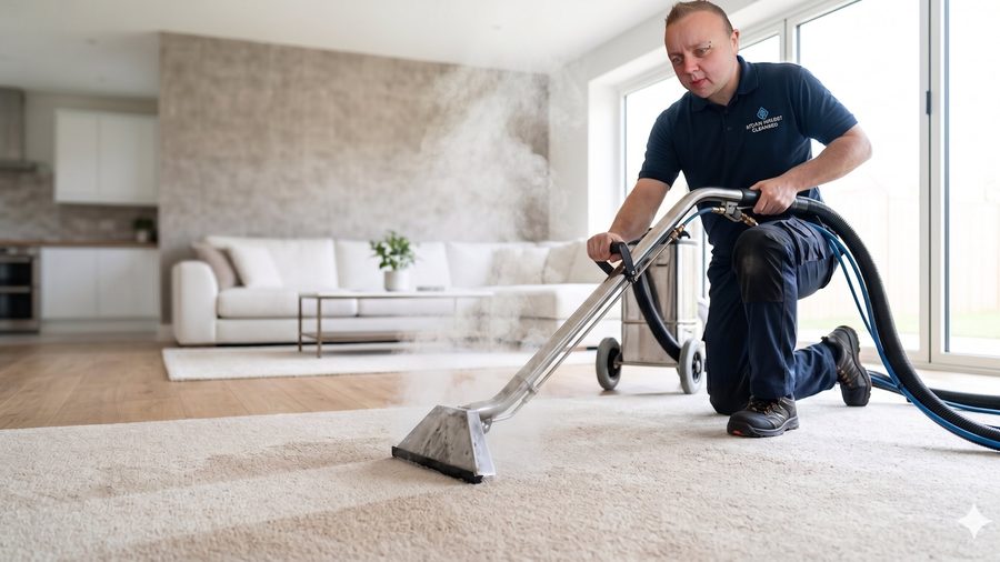 Professional carpet cleaning Cambridge hot water extraction