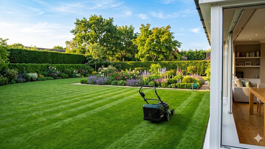 Garden services Cambridge lawn mowing hedge trimming