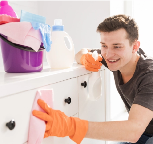 Tidy organized living room